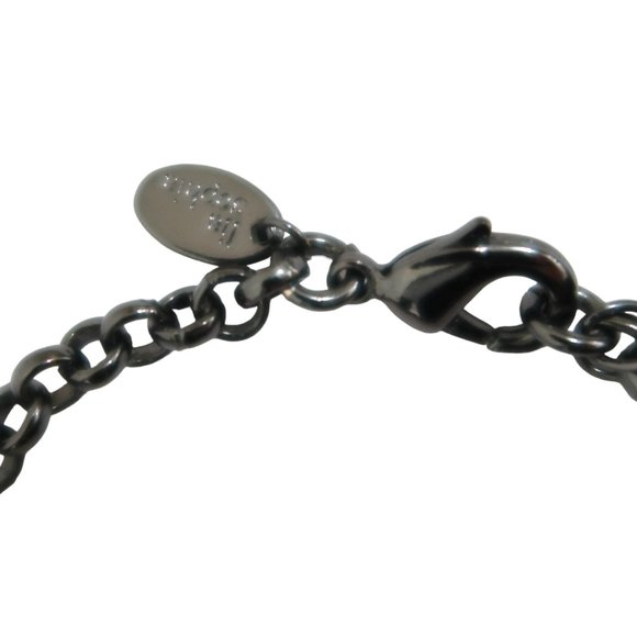 LIA SOPHIA Inked Blackout Necklace shiny & matte black beads - Picture 4 of 4